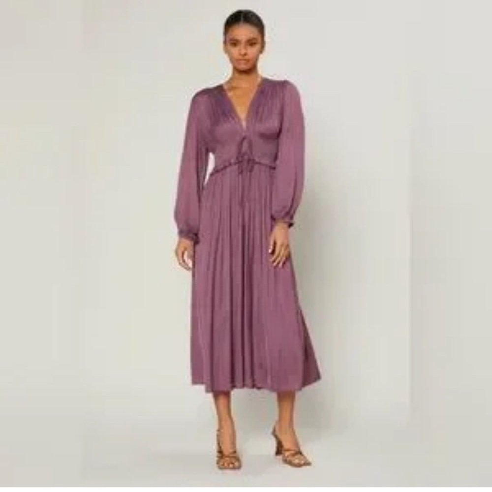 Current Air Long Sleeve Plum Dress